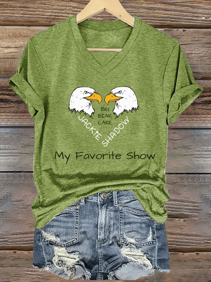 Women's Jackie & Shadow Print Casual T-Shirt