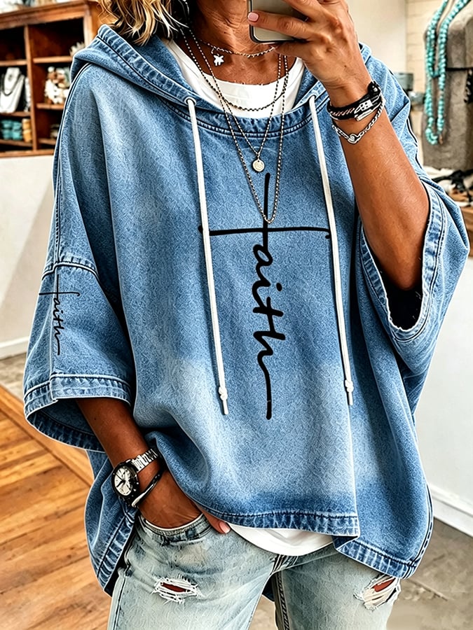Women's Faith Over Fear Printing Top