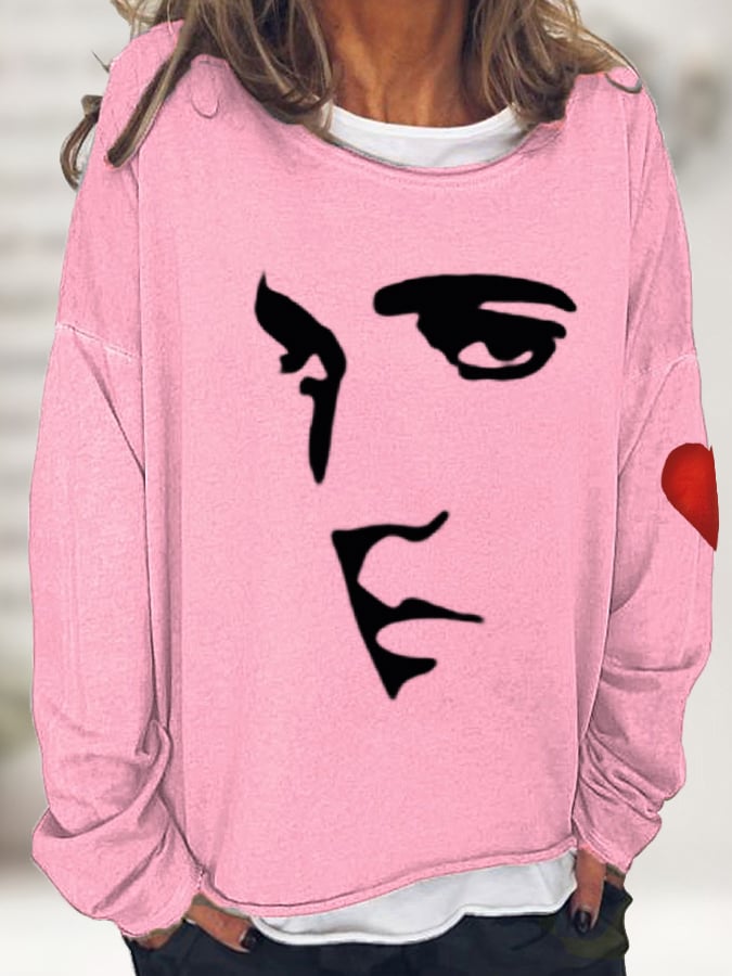 Women's Silhouette Print Souvenir Sweatshirt