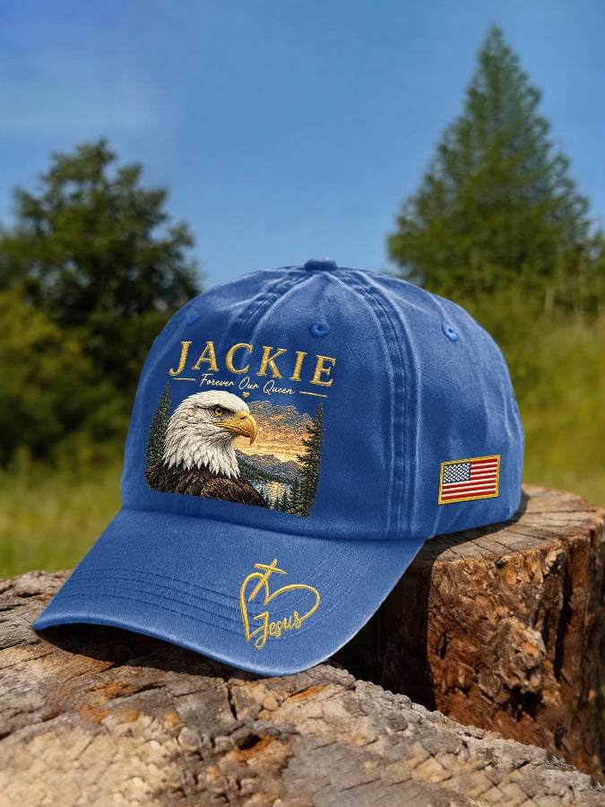 Retro Jackie Forever Our Queen Print Baseball Cap