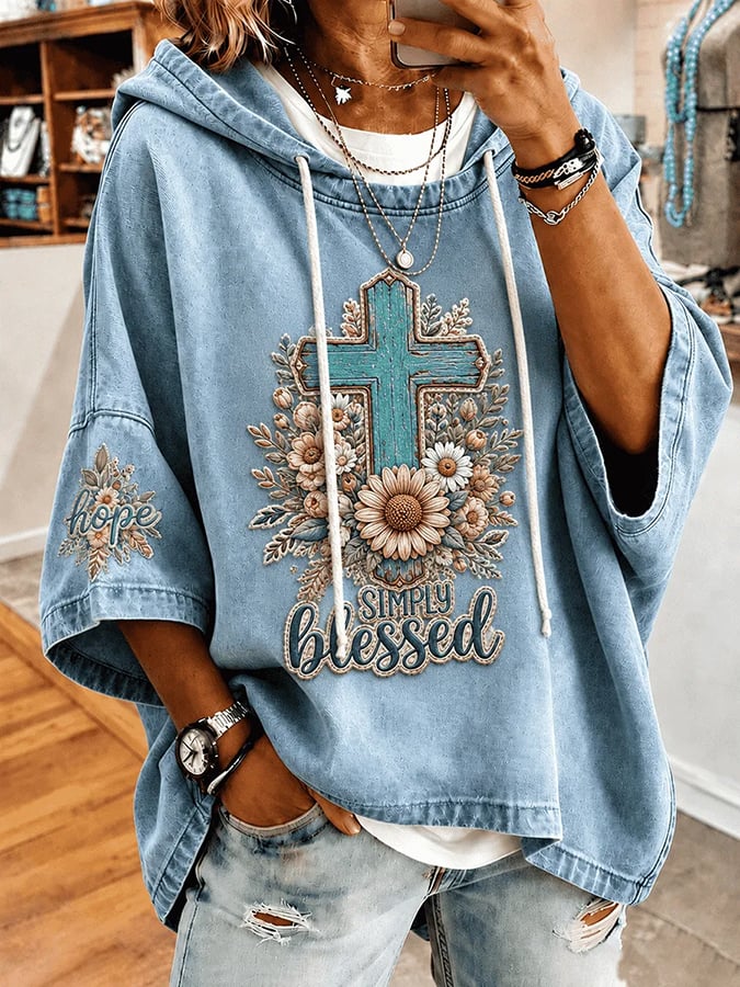 Women's  Faith Over Fear Printing  Top