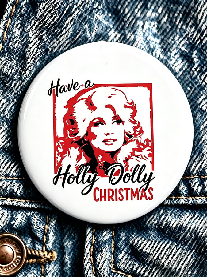 Forever Our Queen of Country Print Button