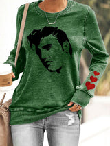 Women's Silhouette Print Souvenir Sweatshirt