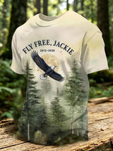 Men's Fly Free Jackie Print Round Neck T-shirt