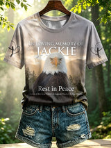 Retro In Loving Memory Of Jackie Rest In Peace Jackie Of Big Bear Valley A Legend. Forever In Our Hearts Print T-Shirt