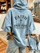 Women's  "Faith" Print Casual Top