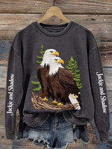 Women's Casual Printed Long-Sleeve Sweatshirt