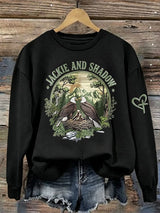 Women's Printed Long-Sleeve Sweatshirt