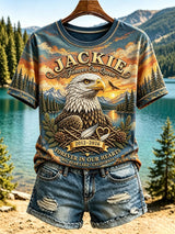 Retro In Loving Memory Of Jackie Rest In Peace Jackie Of Big Bear Valley A Legend. Forever In Our Hearts Print T-Shirt