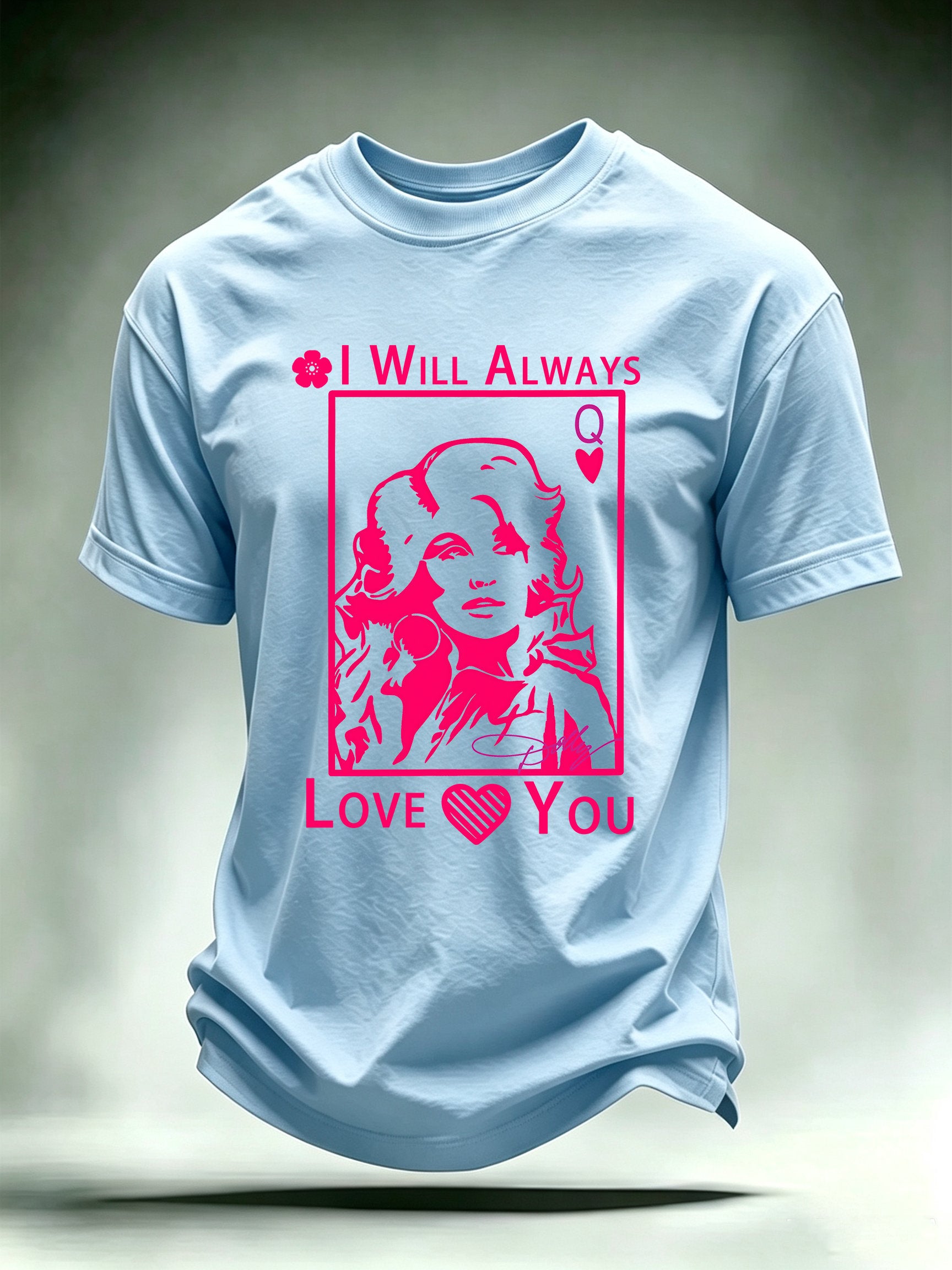 Men's Queen of Hearts Shirt Country Music Graphic Tee