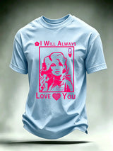 Men's Queen of Hearts Shirt Country Music Graphic Tee