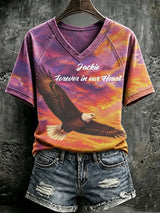 Women's Forever In Our Heart Print Casual T-shirt