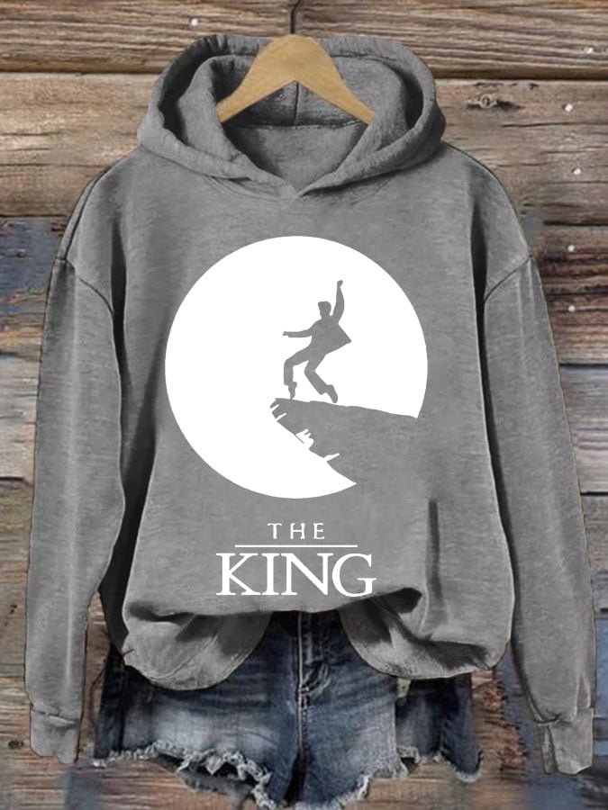 Women's The King Print Casual Sweatshirt