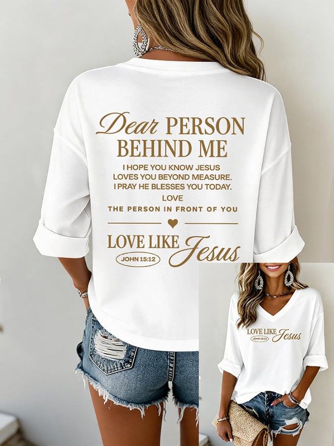 Women's Love Like Jesus Faith T-shirt