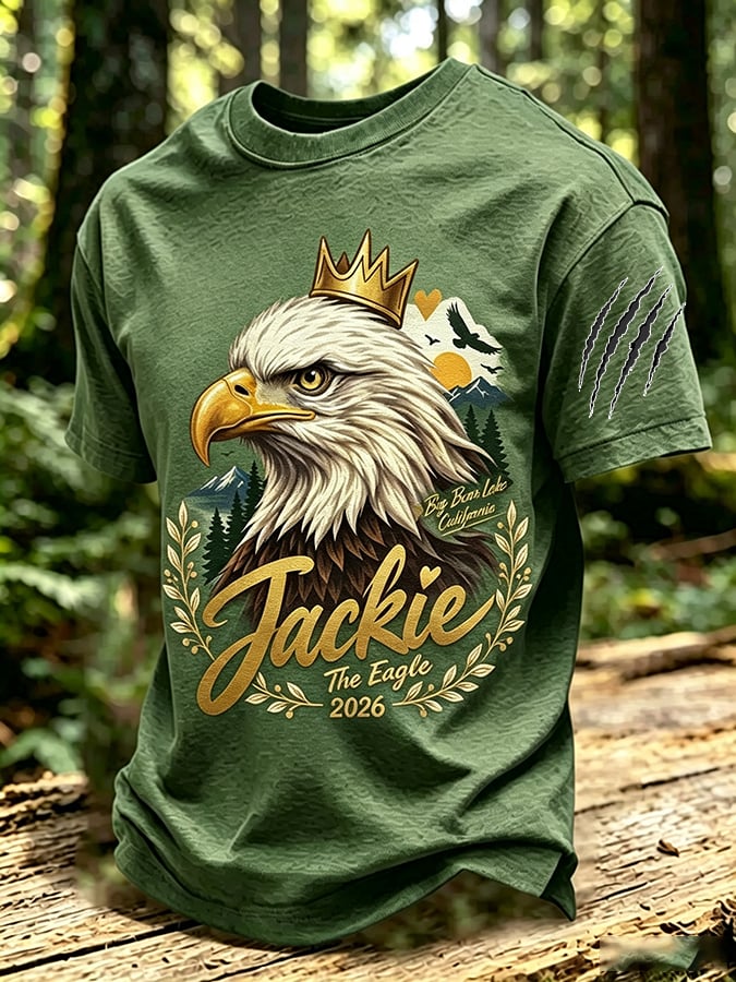 Men's Jackie & Shadow Print Short-Sleeve T-Shirt