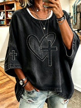 Women's  Faith  Pattern Hoodie
