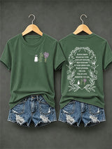 Women's Always Throw Spilled Salt Over Your Left Shoulder Print Casual T-shirt