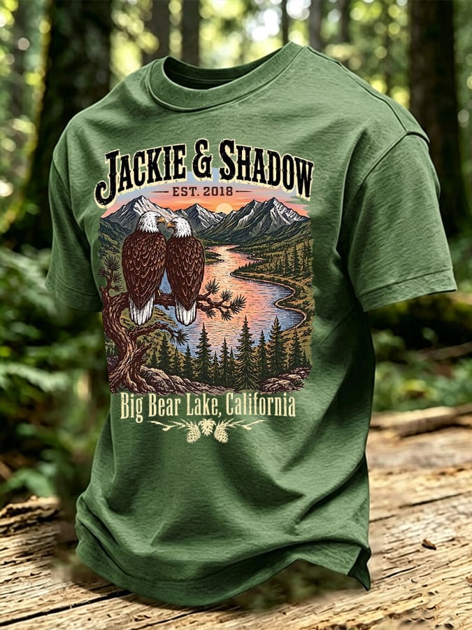 Men's Jackie & Shadow Print Short-Sleeve T-Shirt