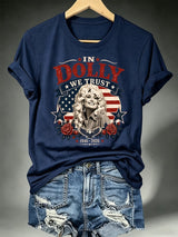 Women's Vintage Country Music Tribute Parton Tour T-Shirt