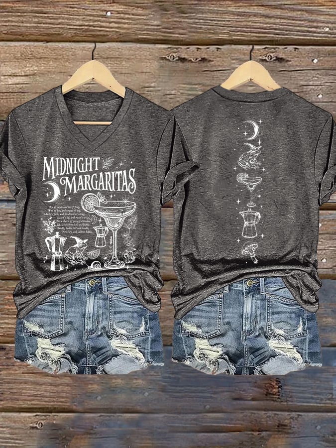 Women's Midnight Margaritas Print T-shirt