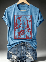 Women's Queen of Hearts Shirt Country Music Graphic Tee