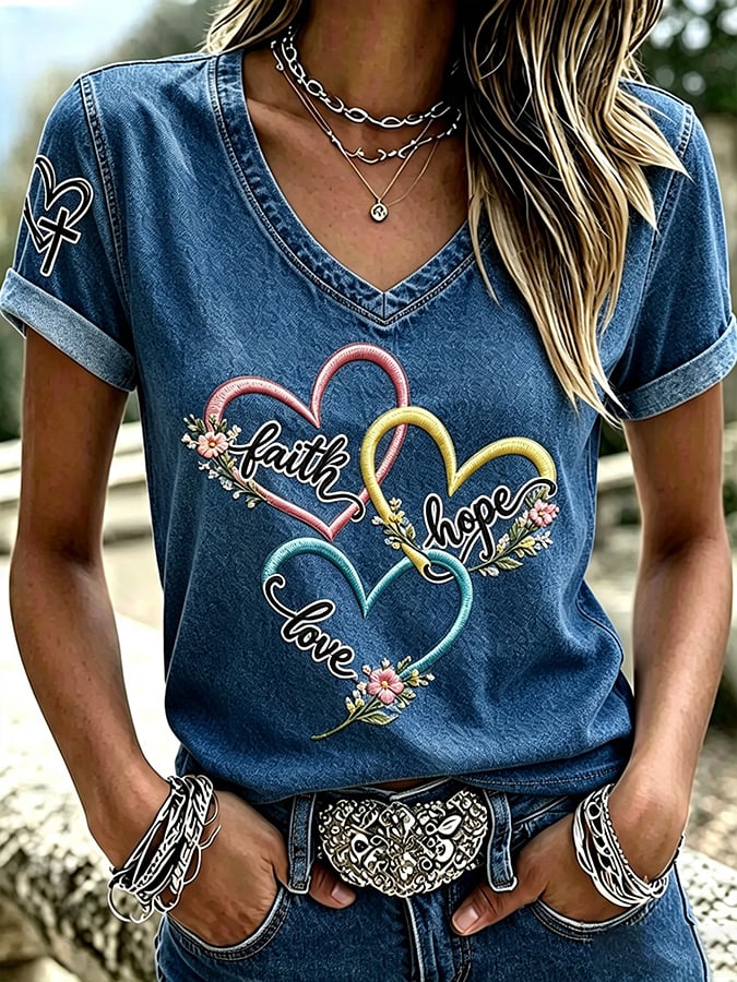 Women's Faith Print T-shirt