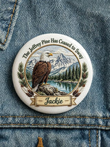 "Bald Eagle Jackie" Printed Brooch
