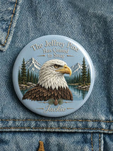 "Bald Eagle Jackie" Printed Brooch