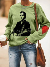 Women's Silhouette Print Souvenir Sweatshirt