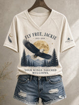 Women's Your Wings Touched Millions Jackie Print Tee