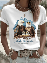 Women's Jackie & Shadow Print Casual T-Shirt