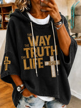 Women'S Casual "Faith" Print Top
