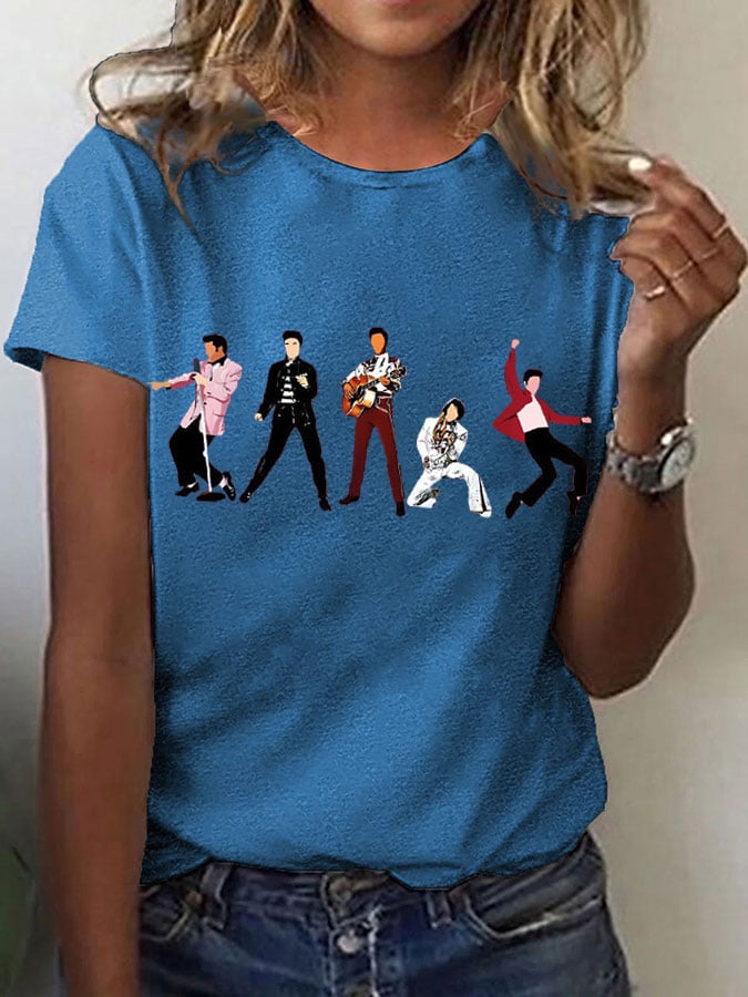 Womens Music Superstar Print T-Shirt