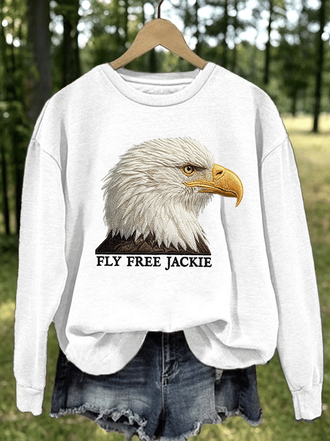Women's Fly Free Jackie Print Casual Sweatshirt