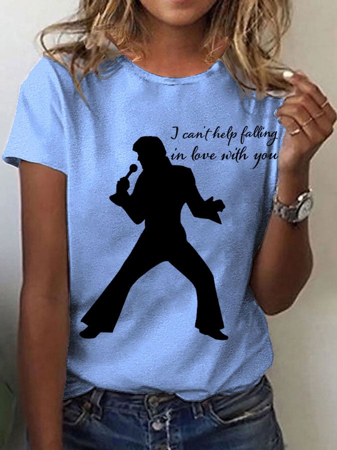 Womens Music Superstar Print T-Shirt