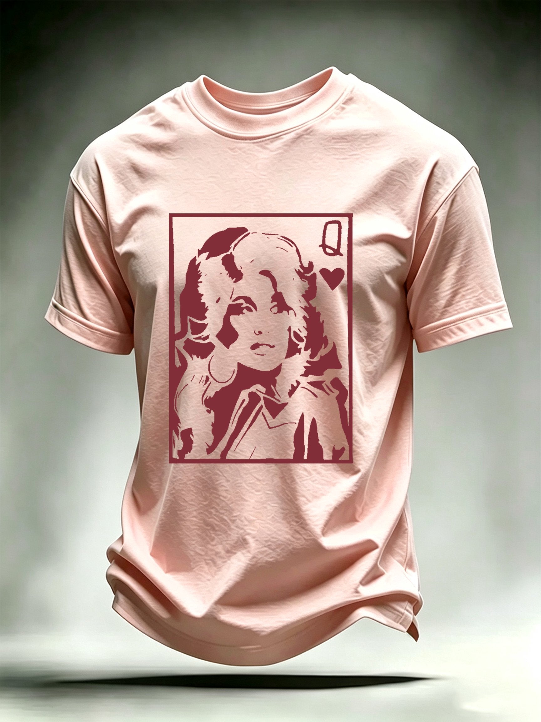 Men's Queen of Hearts Shirt Country Music Graphic Tee