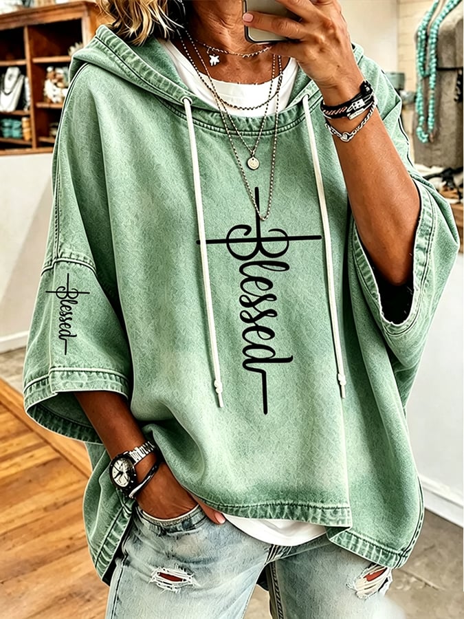 Women's  Faith Over Fear Printing  Top