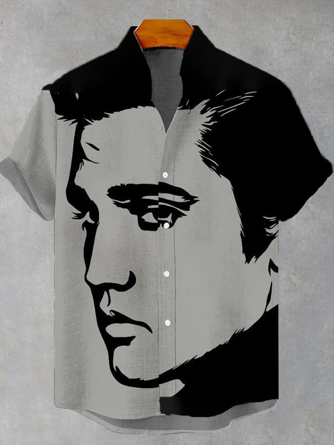 Men's Music Superstar Print Shirt