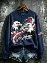 Women's Casual Printed Long-Sleeve Sweatshirt