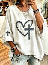 Women's  Faith  Pattern Hoodie