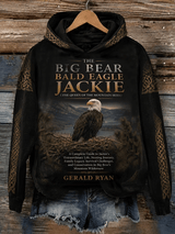 Women's Retro Commemorative Jackie Landscape Printed Hoodie