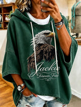 Women'S Casual Bald Eagle "Jackie" Print Top