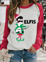 Women's Musical Note King Of Rock Roll Print Casual Sweatshirt