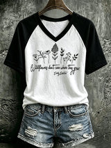 Women's Wildflowers Don'T Care Where They Grow — Dolly Parton  Print T-Shirt