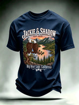 Men's JACKIE & SHADOW Print Crew-Neck T-Shirt