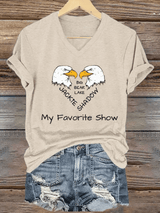 Women's Jackie & Shadow Print Casual T-Shirt