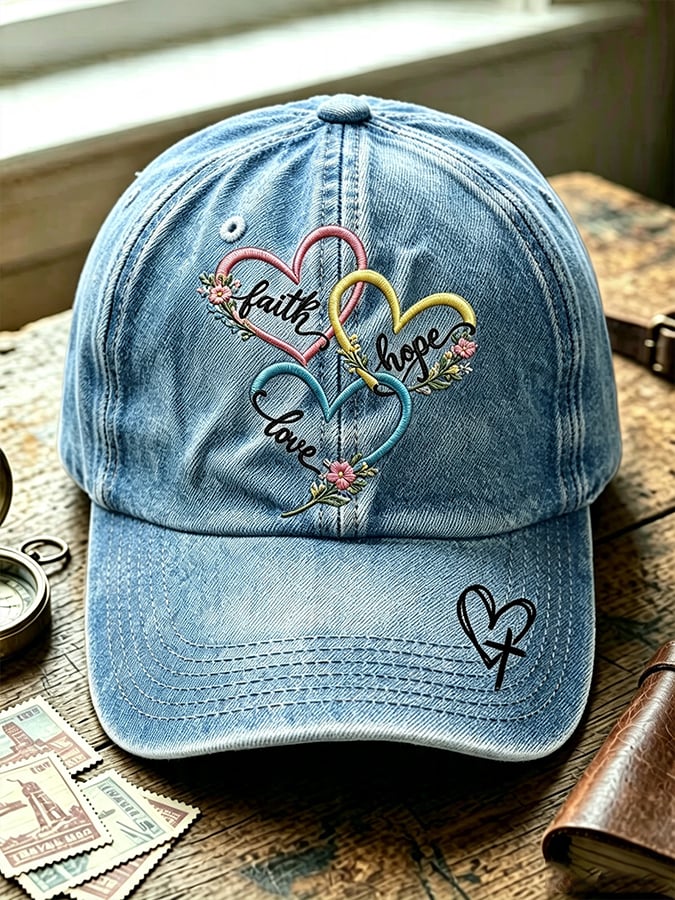 Unisex Faith Print Baseball Cap