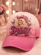 Tribute to Country Music Legend Dolly Parton Printed Hat