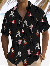 Men's music print shirt