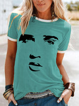 Women's Legendary Singer Actor Silhouette Casual Tee